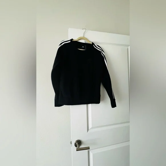 Adidas Women's Black Crew Neck Sweater - Picture 4 of 8